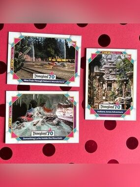 Topps Disneyland 70th Anniversary 3-Card Bundle